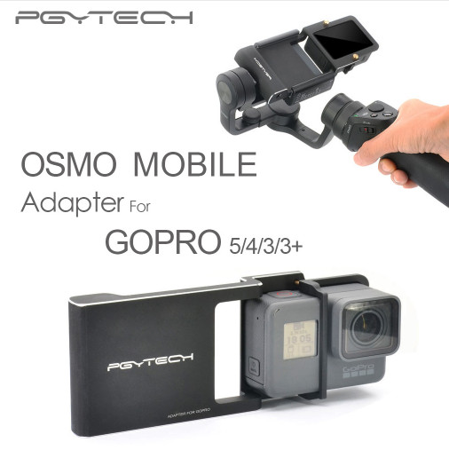 PGY-Gopro-Hero-5-4-3-accessories-Adapter-switch-mount-plate-for-DJI-osmo-mobile-gimbal